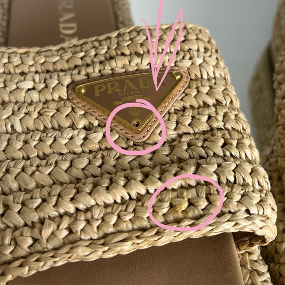 Like new Prada Crochet Raffia flatform slides $1,150 38 - Picture 14 of 15
